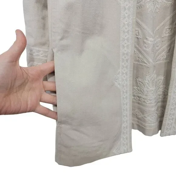 Boho Lagenlook Coastal Grandma Lightweight Jacket by Sigrid Olsen - Picture 9 of 11